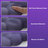 MoKo Cloud Wrist Rest, Ergonomic Cloud Keyboard Wrist Rest with Mouse Rest Wrist Pad, Upgraded PU Leather Cloud Arm Rest Wrist Pad for Keyboard and Mouse for Office, Gaming, Computer, Laptop, Purple