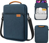 MoKo 9-11 Inch Tablet Sleeve Bag Handle Carrying Case with Shoulder Strap Fits iPad Pro 11 inch, iPad 10th 10.9,iPad 9/8/7th Generation 10.2,iPad Air 5/4th 10.9,iPad 9.7, Tab S8/S9 11", Indigo