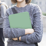 MoKo 12.9 Inch Tablet Sleeve Fits 13 Inch New iPad Pro M4 & Air M2 2024,iPad Pro 12.9 M2&M1,Galaxy Tab S8+/S9+ 12.4,Surface Laptop Go,Polyester Bag Fit with Apple Pencil or Smart Keyboard, Bodhi Green