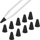 MoKo [10 Pack Pencil Tips Cover Fit iPad Pencil, Compatible with Apple Pencil 1st Gen/Pencil 2nd Generation, Pen Nibs Cover for Drawing Writing Anti-Slip Silicone Lightweight Protective Case, Pink