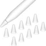 MoKo [10 Pack Pencil Tips Cover Fit iPad Pencil, Compatible with Apple Pencil 1st Gen/Pencil 2nd Generation, Pen Nibs Cover for Drawing Writing Anti-Slip Silicone Lightweight Protective Case, Pink