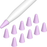 MoKo 10 Pack Pencil Tips Cover Fit iPad Pencil, Compatible with Apple Pencil 1st Gen/Pencil 2nd Generation,Pen Nibs Cover for Drawing Writing Anti-Slip Silicone Lightweight Protective Case,Multi Color