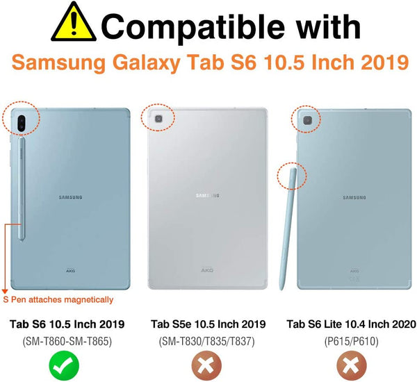MoKo Case Fit Samsung Galaxy Tab S6 10.5 2019, Ultra Compact