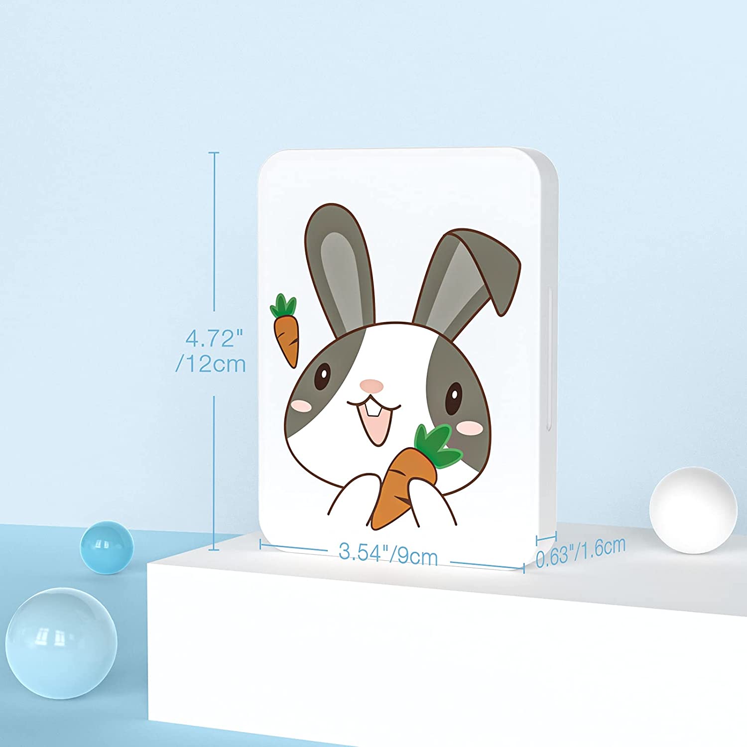 MoKo 16 Game Card Case Compatible with Nintendo Switch/Switch Lite/Switch OLED 2021, Switch Games Holder case for SD Card&Switch Game Card, Switch Game Card Holder Cartridge Storage Box, Cute Bunny