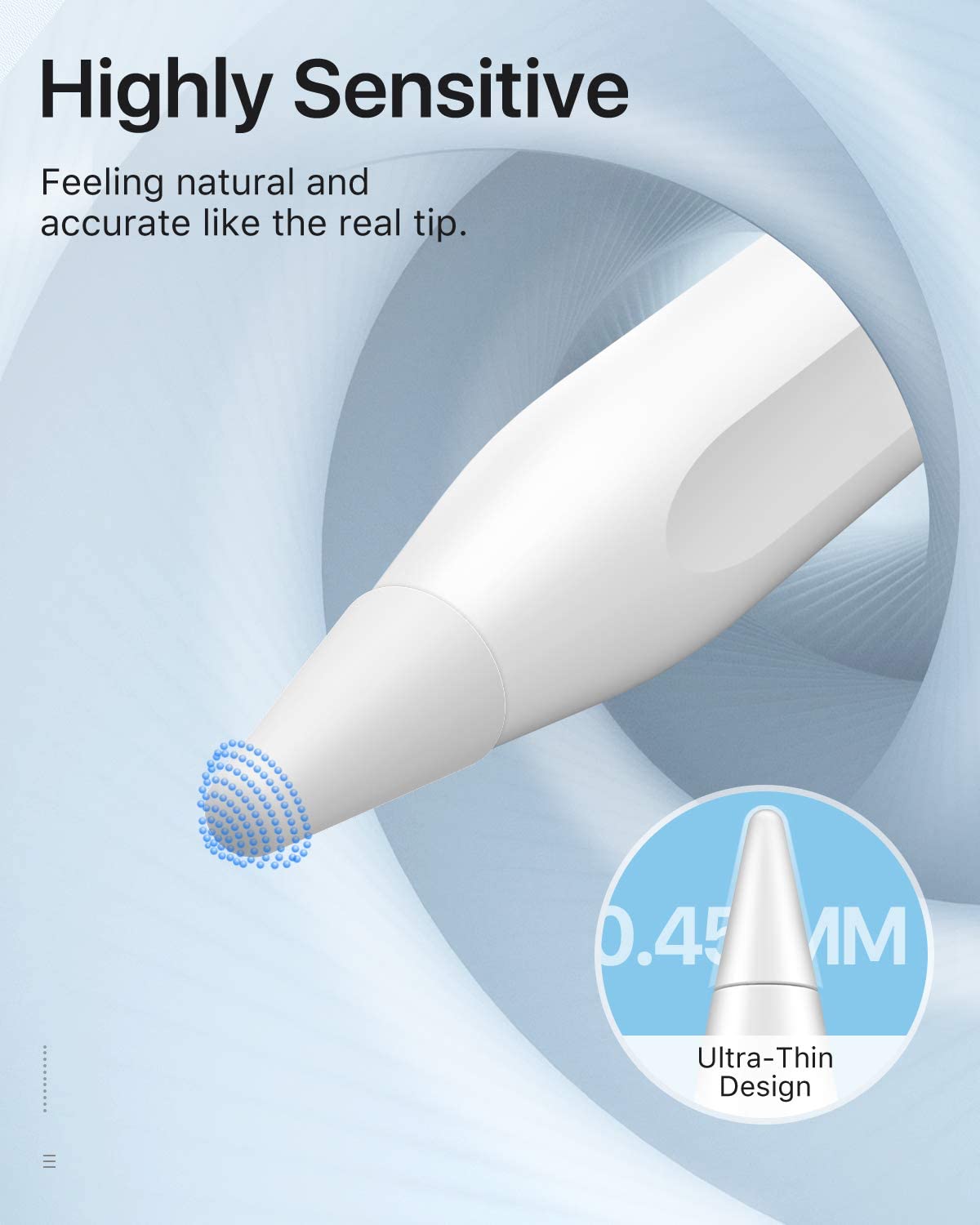 MoKo 10 Pack Pencil Tips Cover Fit iPad Pencil, Compatible with Apple Pencil 1st Gen/Pencil 2nd Generation,Pen Nibs Cover for Drawing Writing Anti-Slip Silicone Lightweight Protective Case,Multi Color