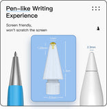 MoKo 4 Pack Replacement Pencil Tips for Apple Pencil 1st / 2nd Generation, Upgraded 0.75mm No Wear Out Fine Point Precise Control Pen Like Nibs for iPad Pro Pencil/iPencil, White+Black