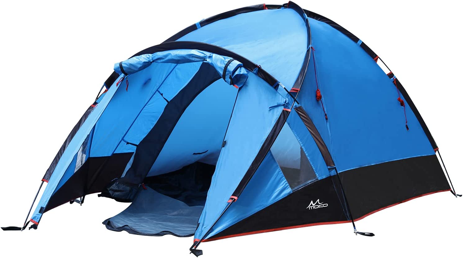 MoKo Emergency Survival Tent, Waterproof Family Camping Dome Tent 3 Person, Portable Outdoor Instant Cabin Tent, 4-Season Double Layer Sun Shelter Shade for Hiking, Backpacking, Mountaineering