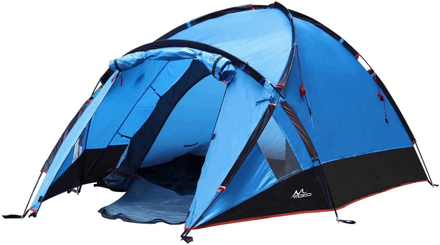 MoKo Emergency Survival Tent, Waterproof Family Camping Dome Tent 3 Person, Portable Outdoor Instant Cabin Tent, 4-Season Double Layer Sun Shelter Shade for Hiking, Backpacking, Mountaineering