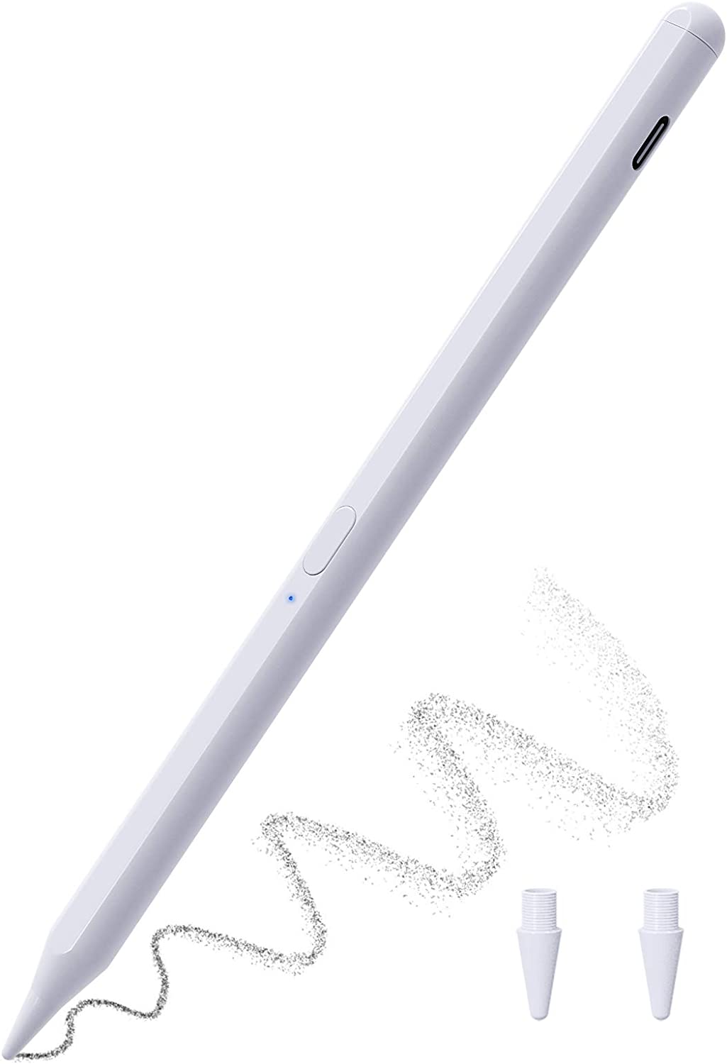 MoKo Stylus Pen for iPad with Palm Rejection, iPad Pencil for 2018-2022 Apple iPad 9th 8th 7th 6th Generation iPad Air 5th 4th 3rd Gen iPad Pro 11-12.9 Inch iPad Mini 6th 5th Gen,Tilt & Magnetic, Pink