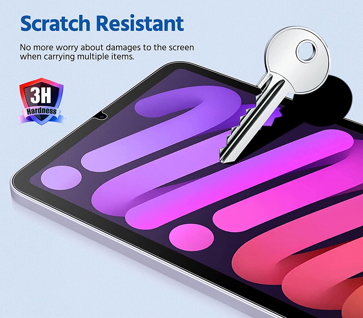 MoKo 2-Pack PET Matte Screen Protector Fit New iPad Mini 6 2021 (6th Generation 8.3-inch), Write, Draw and Sketch with The Pencil, Anti Reflection PET Film