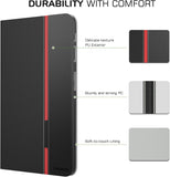 MoKo Case Fit Galaxy Tab A 10.1 2016, Lightweight Stand Scratch Proof Folio Cover Case Protector Holder w/Auto Wake Sleep for Galaxy Tab A 10.1 Inch Tablet (SM-T580/T585, No Pen Version), Black