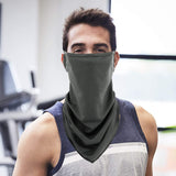 MoKo Scarf Mask Bandana with Ear Loops 3 Pack, Neck Gaiter Balaclava Dust UV Sun Protection Outdoors Face Mask for Women Men