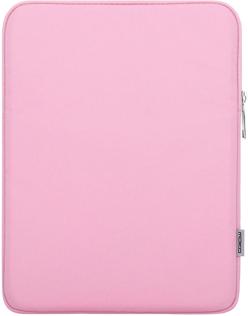 MoKo 12.9 Inch Laptop Sleeve Case Fits iPad Pro 12.9 2021-2018, iPad Pro 12.9 2017/2015, Tab S8+ 12.4", Surface Laptop Go 12.4", Polyester Bag Fit with Apple Pencil and Smart Keyboard, Purple