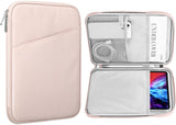 MoKo 9-11 Inch Tablet Sleeve Case, Fits iPad air 5 10.9" 2022, iPad Pro 11 2021-2018, iPad 10.2 2021-2019, iPad Air 4 10.9, Tab S8/A7, Protective Bag Carrying Case with Pocket, Pink