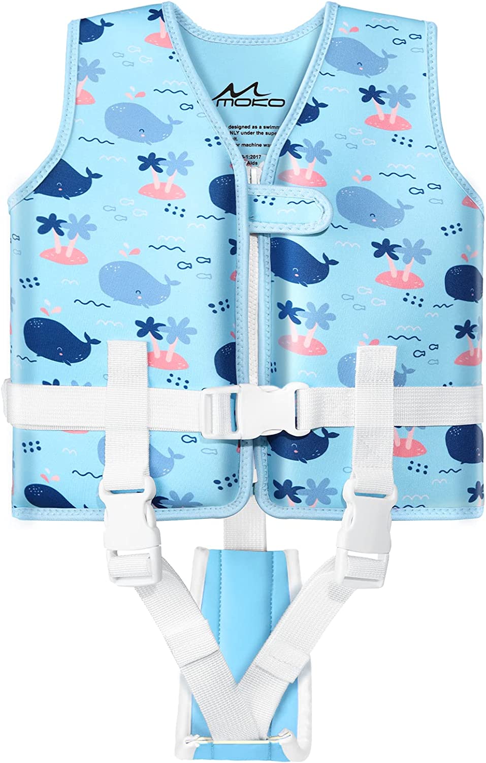 MoKo Swimming Vest for Kids, Children Swim Vests Water Activity Equipment Cute Pattern Watersports Swimming Device for Toddlers Boys Girls 50-90 lbs(L Size) 37-50 lbs (M Size)