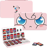 MoKo 24 Game Card Case Compatible with Nintendo Switch OLED 2021/Switch/Switch Lite, Switch Games Holder case for Switch Game Card & SD Card, Slim & Portable Game Card Storage Box, Mario Red