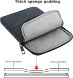 MoKo 12.9 Inch Laptop Sleeve Case Fits iPad Pro 12.9 2021-2018, iPad Pro 12.9 2017/2015, Tab S8+ 12.4", Surface Laptop Go 12.4", Polyester Bag Fit with Apple Pencil and Smart Keyboard, Space Gray