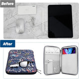 MoKo 9-11 Inch Tablet Sleeve Case, Fits iPad air 5 10.9" 2022, iPad Pro 11 2021-2018, iPad 10.2 2021-2019, iPad Air 4 10.9, Tab S8/A7, Protective Bag Carrying Case with Pocket, Night Blue