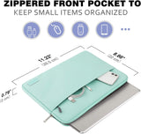 MoKo 11 Inch Tablet Sleeve Bag Carrying Case Fits iPad air 5 10.9 inch 2022, iPad Pro 11 2021-2018, iPad 9/8/7th Gen 10.2, iPad Air 4 10.9/Air 3 10.5, Tab S8 11"/Tab A 10.1, Tab S6, Mint Green
