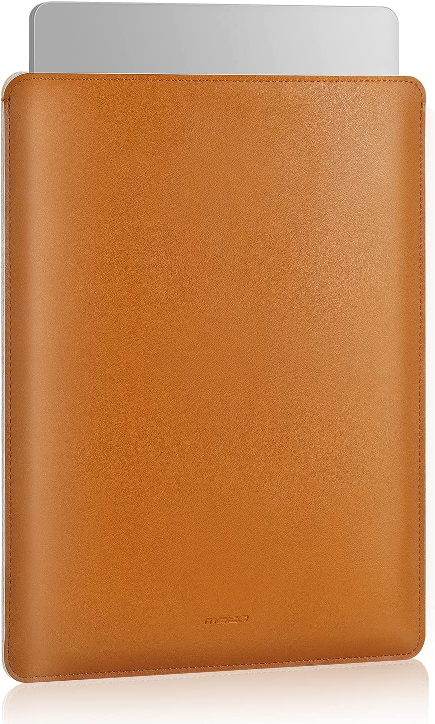 MoKo 7-8 Inch Tablet Sleeve, PU Leather Briefcase Slim Stylish Case Pouch Fit with iPad Mini (6th Gen) 8.3" 2021, iPad Mini 5/4/3/2/1, Galaxy Tab S2 8.0, Tab A 8.0, ZenPad Z8s 7.9, Brown
