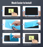 MoKo 2-Pack Paper Felt Tempered Glass Screen Protector Fit iPad Air 5th/4th Generation 10.9 2022/2020, iPad Pro 11 2018/2020/2021, Anti-Glare Bubble-Free with Alignment Frame, Matte & Blue