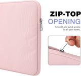 MoKo 7-8 Inch Tablet Sleeve Bag, Carrying Case Fit with iPad Mini 6/5/4/3/2, Samsung Galaxy Tab A7 Lite 8.7" / Tab A 8.0", New Fire 7, Pink