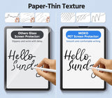 MoKo 2-Pack Paper Feeling Matte Screen Protector Fit iPad Air 5th/4th Gen 10.9 2022/2020, iPad Pro 11 2018/2020/2021, Anti-Scratch Anti-Glare Bubble-Free PET Clear Film Support Apple Pencil,Matte
