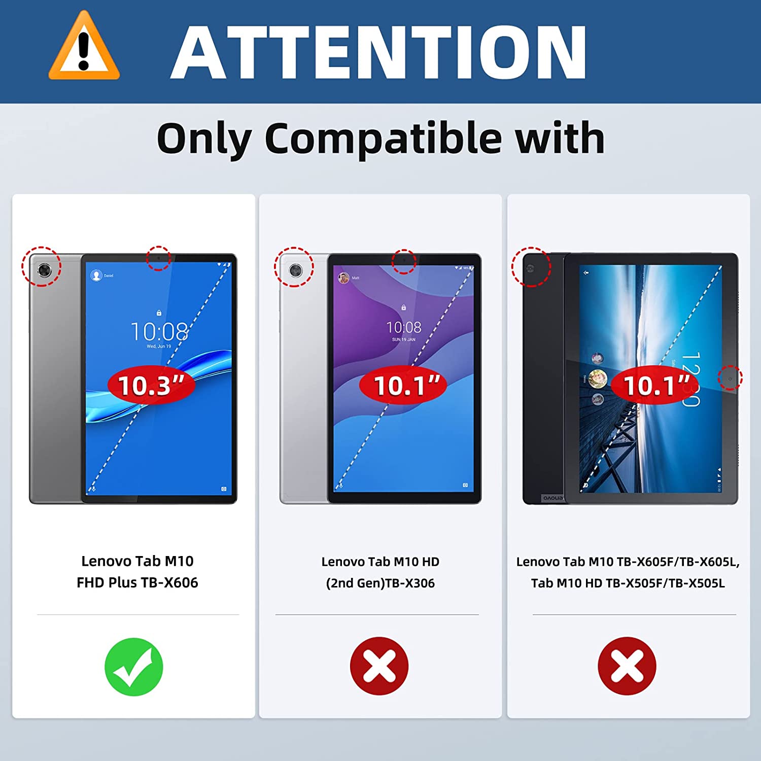 MoKo Case Compatible with Lenovo Tab M10 FHD Plus 2nd Gen 10.3 inch, Lightweight Slim PU Tablet Trifold Stand Shell Cover Case with Auto-Sleep Fits Lenovo Tab M10 Plus TB-X606F/TB-X606X, Indigo