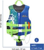 MoKo Swimming Vest for Kids, Children Swim Vests Water Activity Equipment Cute Pattern Watersports Swimming Device for Toddlers Boys Girls 50-90 lbs(L Size) 37-50 lbs (M Size)