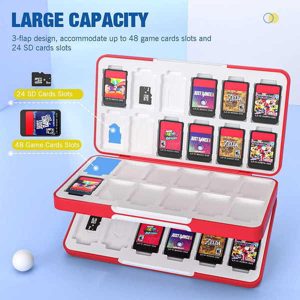 MoKo 48 Game Card Case Compatible with Nintendo Switch OLED 2021