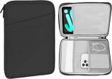 MoKo 8-9 Inch Tablet Sleeve, Fits iPad Mini 6 5/4/3/2/1, Galaxy Tab A7 Lite 8.7/Tab A 8.0/Tab A 8.4, Tab 8.0,Protective Sleeve Carrying Case with Slanted Pocket, Dark Gray