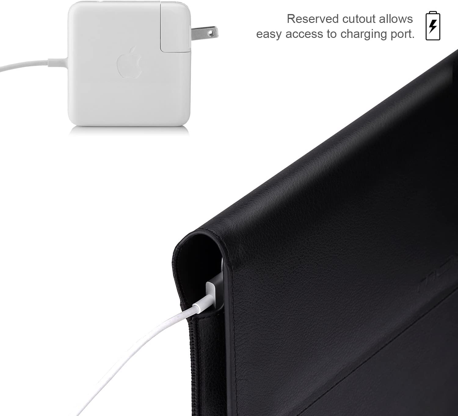 MoKo 12.9 Inch Tablet Sleeve Case, Protective PU Leather Bag Fit Tab S8+ 12.4"/Ultra 14.6", iPad Pro 12.9 3rd/4th Gen 2018-2020, iPad Pro 12.9 2021-2018, with Built-in Card Slot Document Pocket,Black