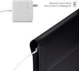 MoKo 12.9 Inch Tablet Sleeve Case, Protective PU Leather Bag Fit Tab S8+ 12.4"/Ultra 14.6", iPad Pro 12.9 3rd/4th Gen 2018-2020, iPad Pro 12.9 2021-2018, with Built-in Card Slot Document Pocket,Black