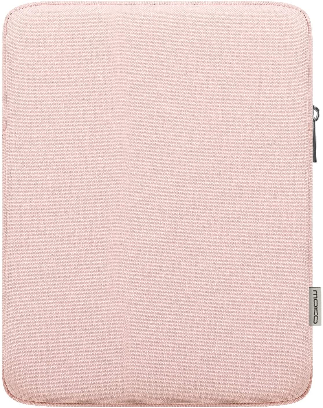 MoKo 12.9 Inch Laptop Sleeve Case Fits iPad Pro 12.9 2021-2018, iPad Pro 12.9 2017/2015, Tab S8+ 12.4", Surface Laptop Go 12.4", Polyester Bag Fit with Apple Pencil and Smart Keyboard, Light Gray