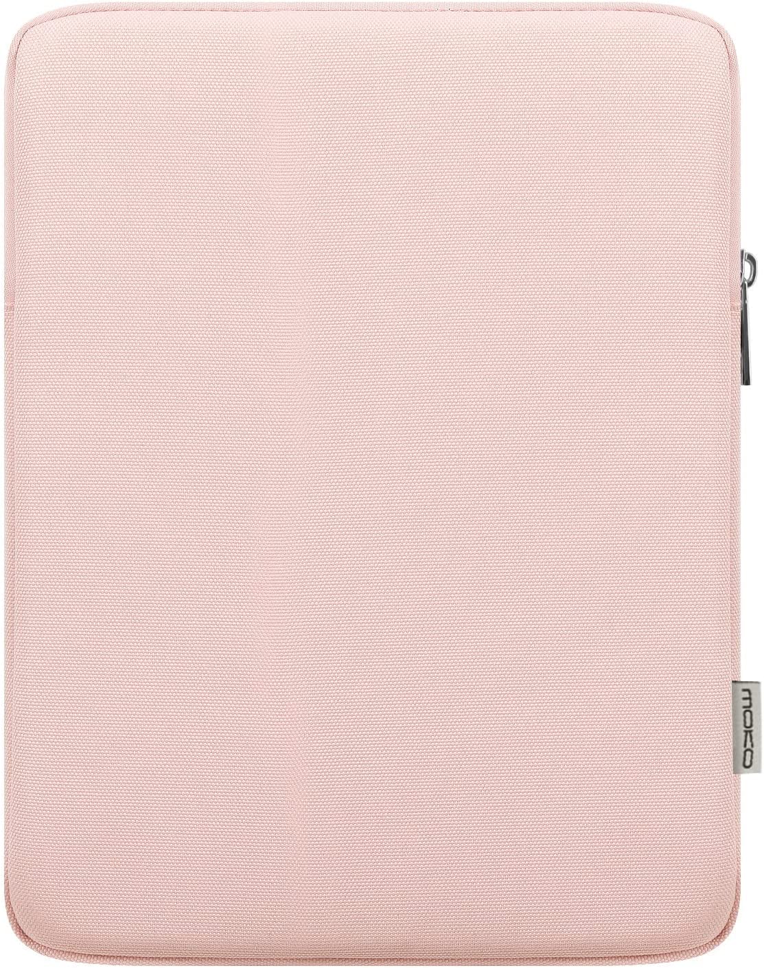 MoKo 12.9 Inch Laptop Sleeve Case Fits iPad Pro 12.9 2021-2018, iPad Pro 12.9 2017/2015, Tab S8+ 12.4", Surface Laptop Go 12.4", Polyester Bag Fit with Apple Pencil and Smart Keyboard, Space Gray