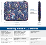 MoKo 9-11 Inch Tablet Sleeve Case, Fits iPad air 5 10.9" 2022, iPad Pro 11 2021-2018, iPad 10.2 2021-2019, iPad Air 4 10.9, Tab S8/A7, Protective Bag Carrying Case with Pocket, Night Blue