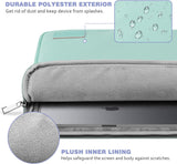 MoKo 11 Inch Tablet Sleeve Bag Carrying Case Fits iPad air 5 10.9 inch 2022, iPad Pro 11 2021-2018, iPad 9/8/7th Gen 10.2, iPad Air 4 10.9/Air 3 10.5, Tab S8 11"/Tab A 10.1, Tab S6, Mint Green