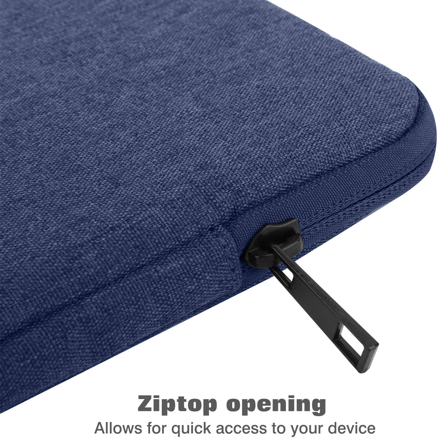 MoKo 12.9 Inch Laptop Sleeve Case Fits Tab S8+ 12.4", iPad Pro 12.9 2021-2018, iPad Pro 12.9 2017/2015, Surface Laptop Go 12.4", Polyester Bag Fit with Apple Pencil and Smart Keyboard