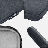 MoKo 12.9 Inch Laptop Sleeve Case Fits iPad Pro 12.9 2021-2018, iPad Pro 12.9 2017/2015, Tab S8+ 12.4", Surface Laptop Go 12.4", Polyester Bag Fit with Apple Pencil and Smart Keyboard, Space Gray