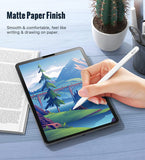 MoKo 2-Pack Paper Felt Tempered Glass Screen Protector Fit iPad Air 5th/4th Generation 10.9 2022/2020, iPad Pro 11 2018/2020/2021, Anti-Glare Bubble-Free with Alignment Frame, Matte & Blue