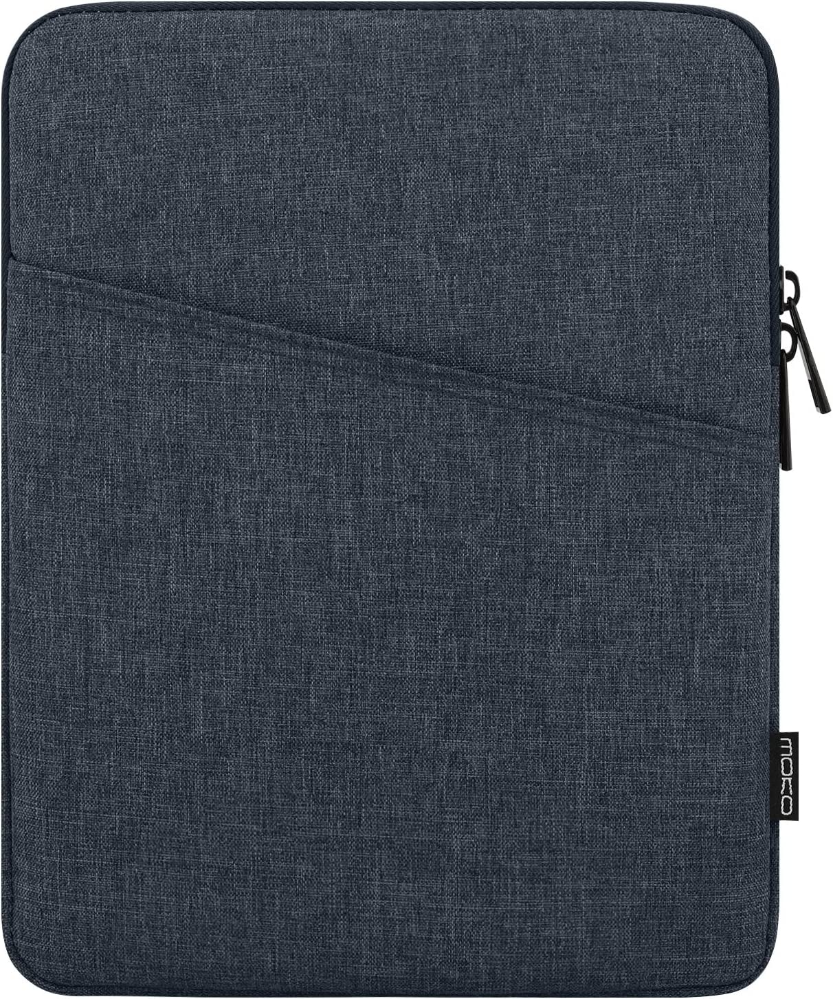 MoKo 9-11 Inch Tablet Sleeve Fits iPad air 5 10.9" 2022, iPad Pro 11 2021-2018, iPad 9/8/7th Gen 10.2, iPad Air 4 10.9, iPad Air 3 10.5, iPad 9.7, Tab A 10.1, Polyester Bag with Pocket, Black