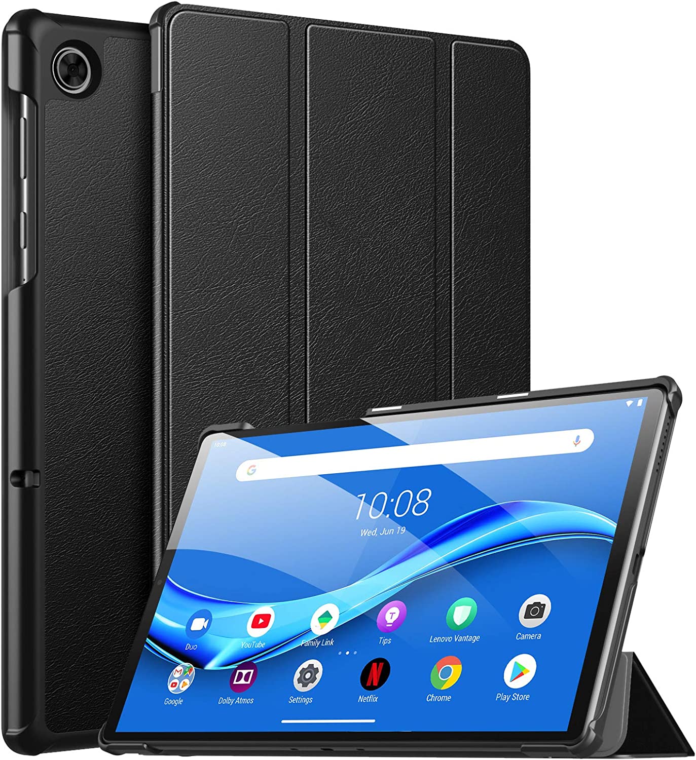 MoKo Case Compatible with Lenovo Tab M10 FHD Plus 2nd Gen 10.3 inch, Lightweight Slim PU Tablet Trifold Stand Shell Cover Case with Auto-Sleep Fits Lenovo Tab M10 Plus TB-X606F/TB-X606X, Indigo