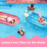 MoKo Inflatable Pool Floats Adults Kids, Ice Cream Floating Row Popsicle Float Raft Swimming Pool Float Bed Summer Beach Lounger Water Fun Party Decorations Supply