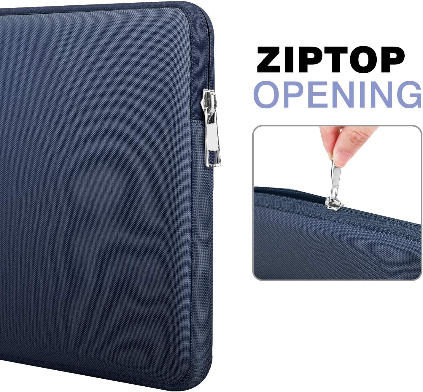 MoKo 11 Inch Tablet Sleeve Bag Carrying Case Fits iPad air 5 10.9 inch 2022, iPad Pro 11 2021-2018, iPad 9/8/7th Gen 10.2, iPad Air 4 10.9/Air 3 10.5, Tab S8 11"/Tab A 10.1, Tab S6,Indigo