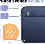MoKo 11 Inch Tablet Sleeve Bag Carrying Case Fits iPad air 5 10.9 inch 2022, iPad Pro 11 2021-2018, iPad 9/8/7th Gen 10.2, iPad Air 4 10.9/Air 3 10.5, Tab S8 11"/Tab A 10.1, Tab S6,Indigo
