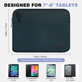 MoKo 7-8 Inch Tablet Sleeve Bag, Carrying Case Fit with iPad Mini 6/5/4/3/2, Samsung Galaxy Tab A7 Lite 8.7" / Tab A 8.0", New Fire 7, Indigo