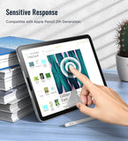 MoKo 2-Pack Paper Felt Tempered Glass Screen Protector Fit iPad Air 5th/4th Generation 10.9 2022/2020, iPad Pro 11 2018/2020/2021, Anti-Glare Bubble-Free with Alignment Frame, Matte & Blue
