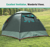 MoKo Emergency Survival Tent, Waterproof Family Camping Dome Tent 3 Person, Portable Outdoor Instant Cabin Tent, 4-Season Double Layer Sun Shelter Shade for Hiking, Backpacking, Mountaineering