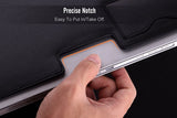 MoKo 12.9 Inch Tablet Sleeve Case, Protective PU Leather Bag Fit Tab S8+ 12.4"/Ultra 14.6", iPad Pro 12.9 3rd/4th Gen 2018-2020, iPad Pro 12.9 2021-2018, with Built-in Card Slot Document Pocket,Black
