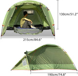 MoKo Emergency Survival Tent, Waterproof Family Camping Dome Tent 3 Person, Portable Outdoor Instant Cabin Tent, 4-Season Double Layer Sun Shelter Shade for Hiking, Backpacking, Mountaineering